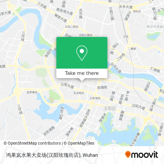 鸿果岚水果大卖场(汉阳玫瑰街店) map