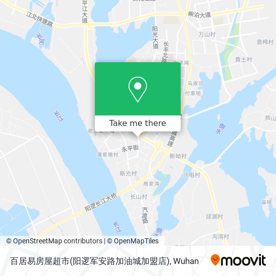 百居易房屋超市(阳逻军安路加油城加盟店) map