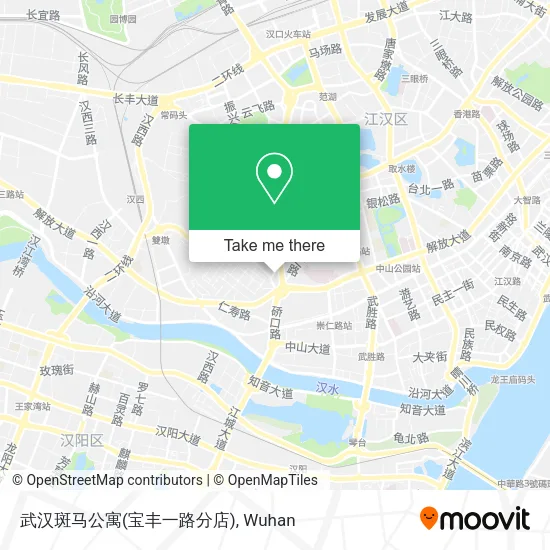 武汉斑马公寓(宝丰一路分店) map