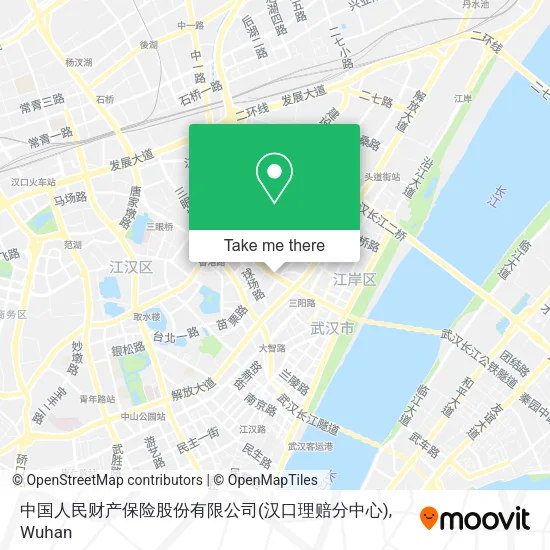 中国人民财产保险股份有限公司(汉口理赔分中心) map