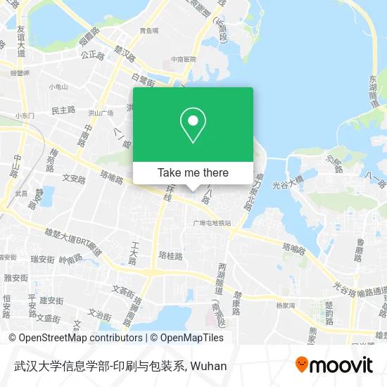 武汉大学信息学部-印刷与包装系 map