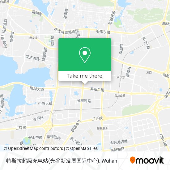 特斯拉超级充电站(光谷新发展国际中心) map