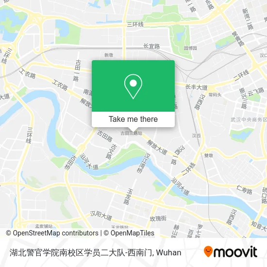湖北警官学院南校区学员二大队-西南门 map