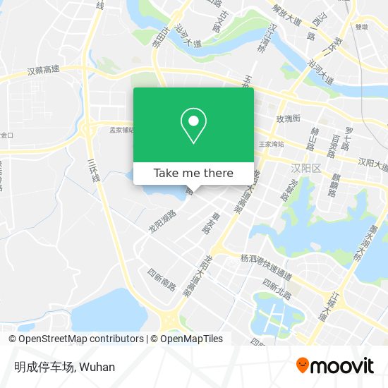 明成停车场 map