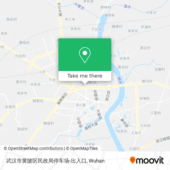 武汉市黄陂区民政局停车场-出入口 map