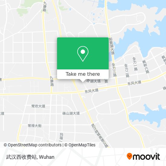 武汉西收费站 map