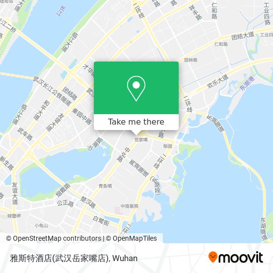 雅斯特酒店(武汉岳家嘴店) map