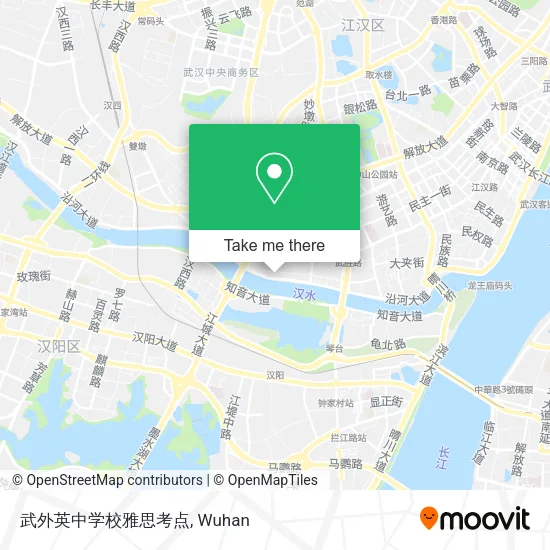 武外英中学校雅思考点 map