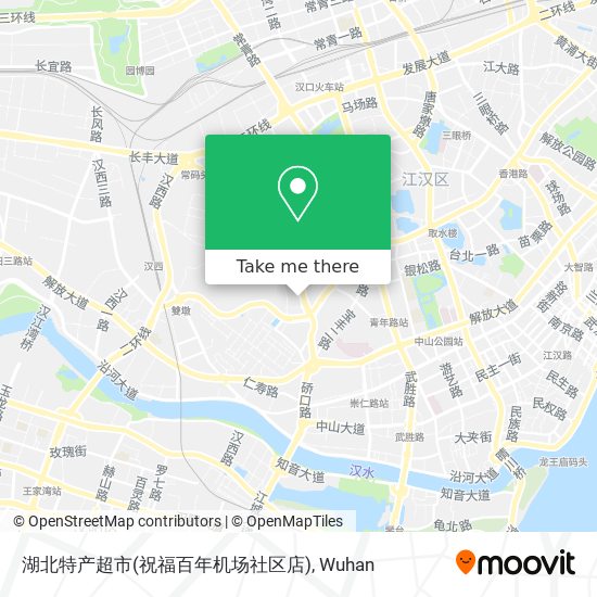 湖北特产超市(祝福百年机场社区店) map
