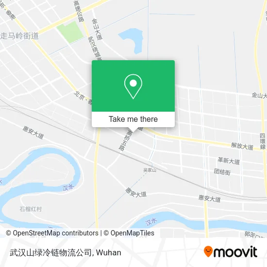 武汉山绿冷链物流公司 map