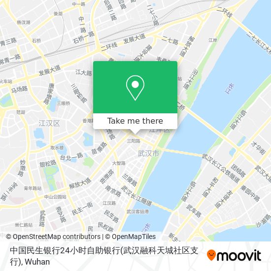 中国民生银行24小时自助银行(武汉融科天城社区支行) map