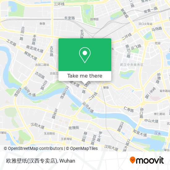 How To Get To 欧雅壁纸 汉西专卖店 In 硚口区by Bus Or Metro