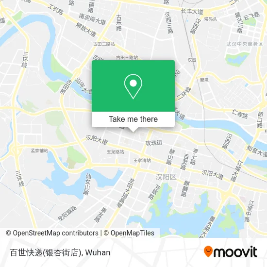 百世快递(银杏街店) map