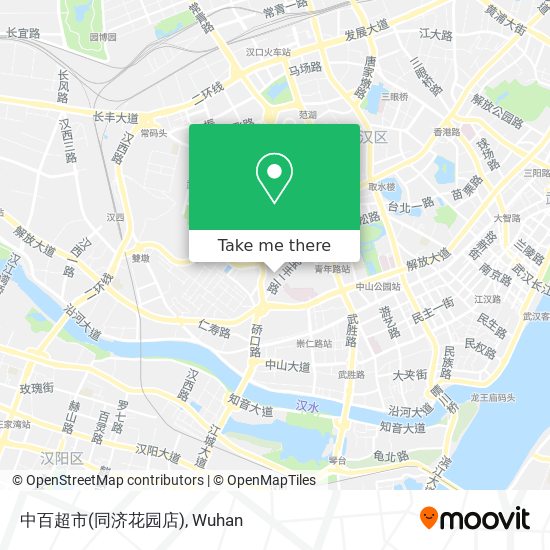 中百超市(同济花园店) map