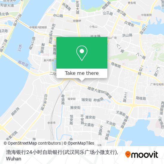 渤海银行24小时自助银行(武汉同乐广场小微支行) map
