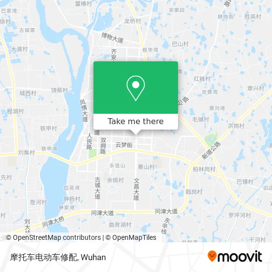 摩托车电动车修配 map