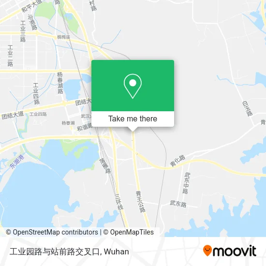 工业园路与站前路交叉口 map