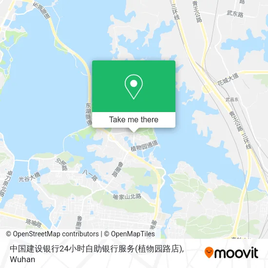 中国建设银行24小时自助银行服务(植物园路店) map