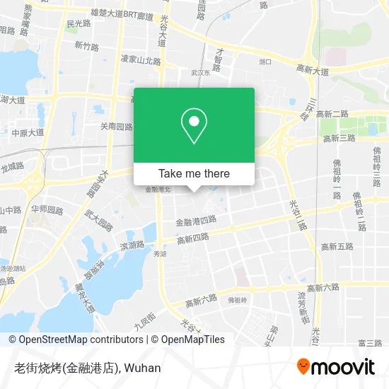 老街烧烤(金融港店) map