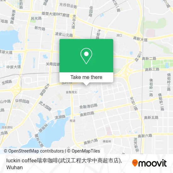 luckin coffee瑞幸咖啡(武汉工程大学中商超市店) map