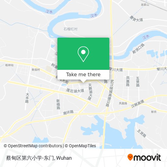 蔡甸区第六小学-东门 map