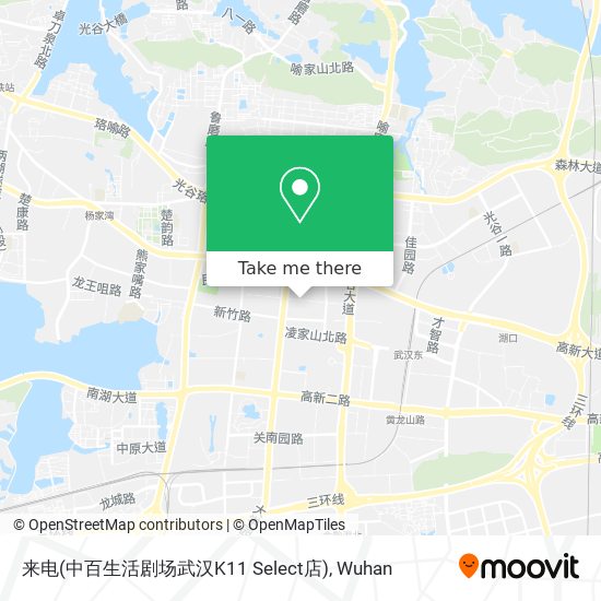 来电(中百生活剧场武汉K11 Select店) map