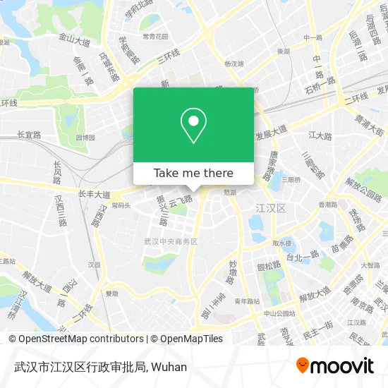 武汉市江汉区行政审批局 map