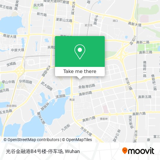 光谷金融港B4号楼-停车场 map