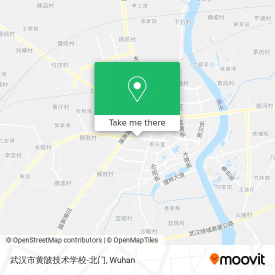 武汉市黄陂技术学校-北门 map
