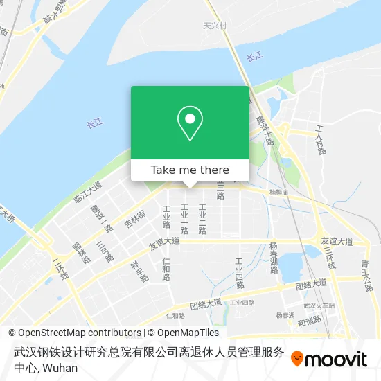 武汉钢铁设计研究总院有限公司离退休人员管理服务中心 map