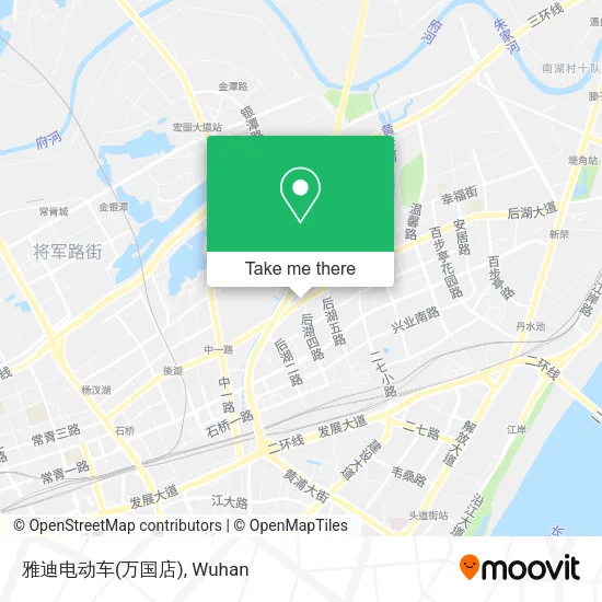 雅迪电动车(万国店) map