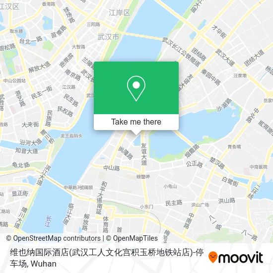 维也纳国际酒店(武汉工人文化宫积玉桥地铁站店)-停车场 map