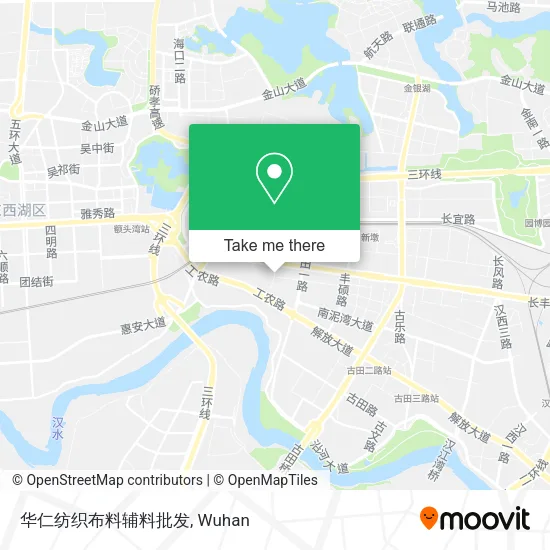 华仁纺织布料辅料批发 map