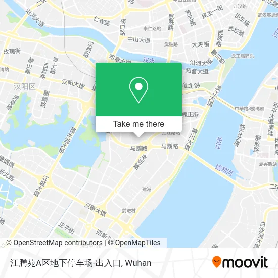 江腾苑A区地下停车场-出入口 map
