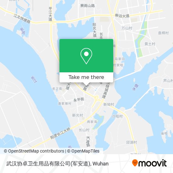 武汉协卓卫生用品有限公司(军安道) map