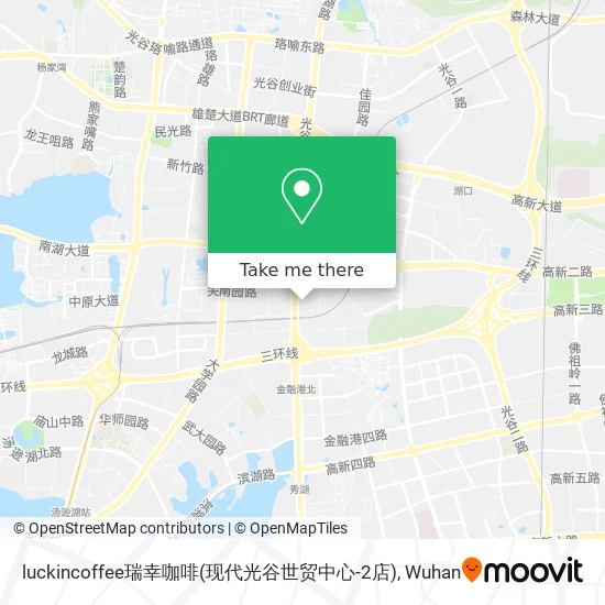 luckincoffee瑞幸咖啡(现代光谷世贸中心-2店) map
