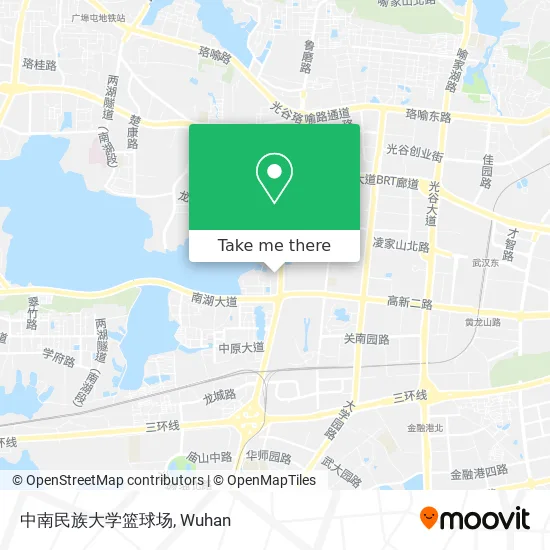 中南民族大学篮球场 map