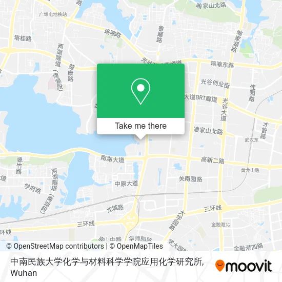 中南民族大学化学与材料科学学院应用化学研究所 map