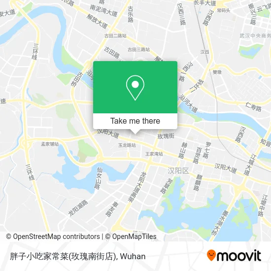胖子小吃家常菜(玫瑰南街店) map