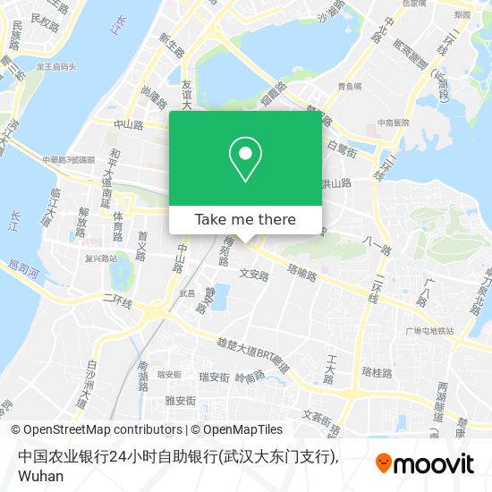 中国农业银行24小时自助银行(武汉大东门支行) map