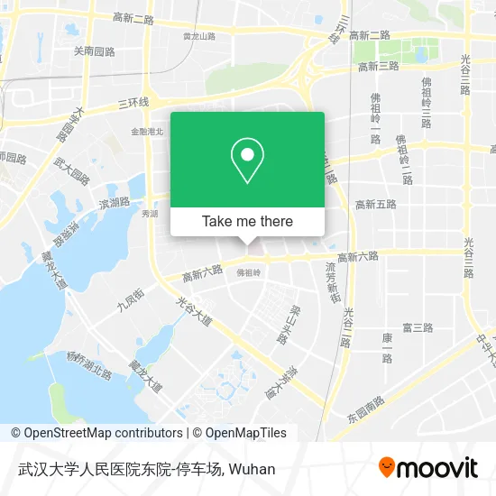 武汉大学人民医院东院-停车场 map