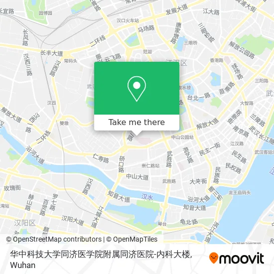 华中科技大学同济医学院附属同济医院-内科大楼 map