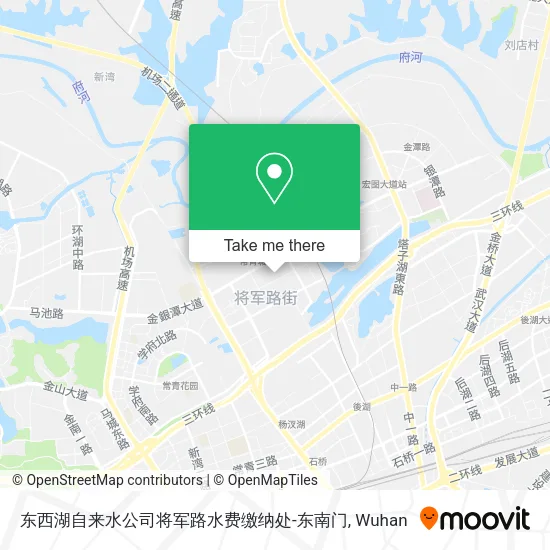东西湖自来水公司将军路水费缴纳处-东南门 map