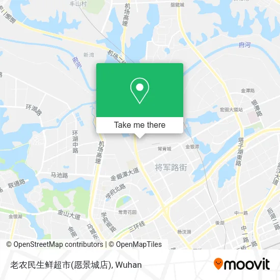 老农民生鲜超市(愿景城店) map