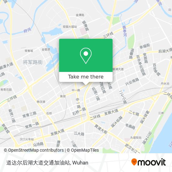 道达尔后湖大道交通加油站 map