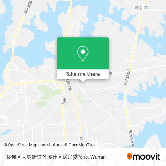蔡甸区大集街道莲溪社区居民委员会 map