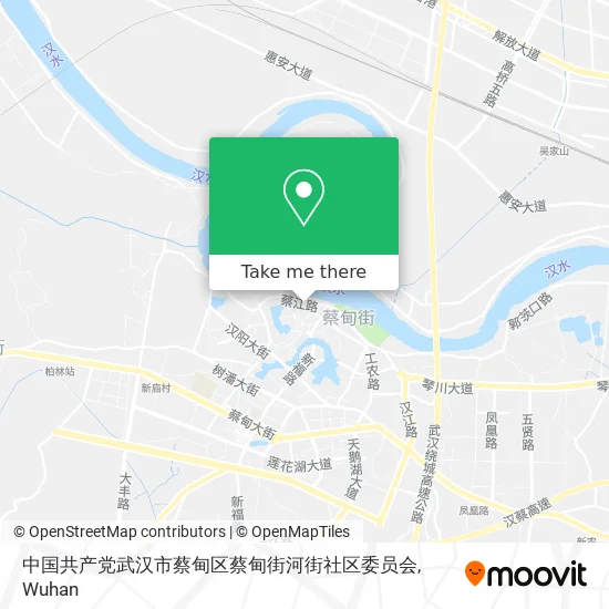 中国共产党武汉市蔡甸区蔡甸街河街社区委员会 map