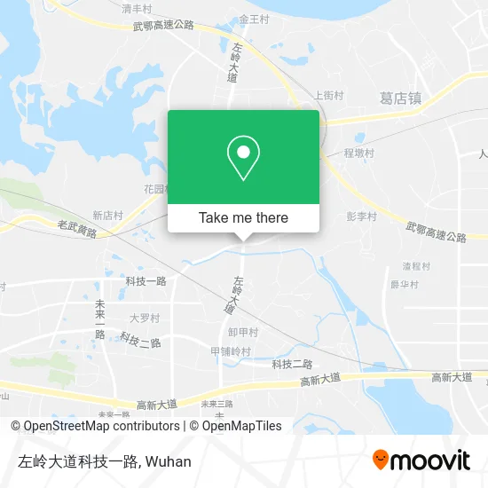 左岭大道科技一路 map