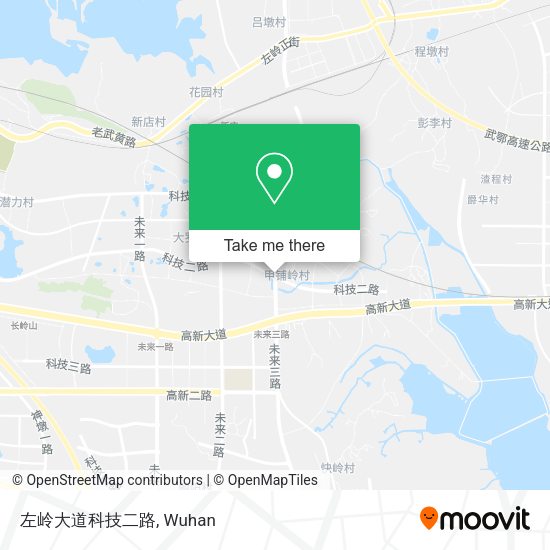 左岭大道科技二路 map