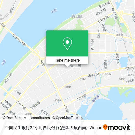 中国民生银行24小时自助银行(鑫园大厦西南) map